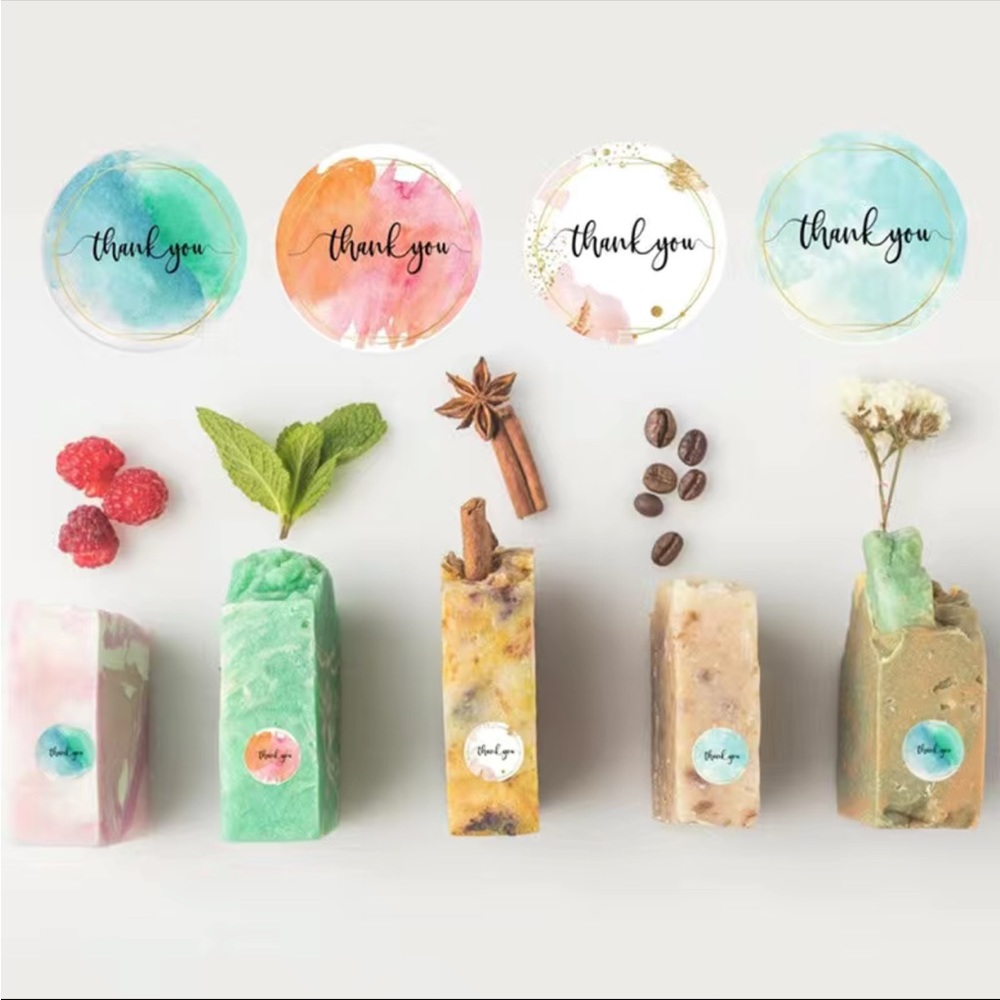 500 Roll of Thank You Stickers - 4 Designs - Picture 4 of 6
